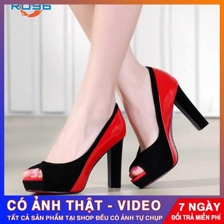 [ẢNH THẬT - FREE SHIP] Giày cao gót thời trang ROSATA RO96 - HÀNG VIỆT NAM - BKSTORE