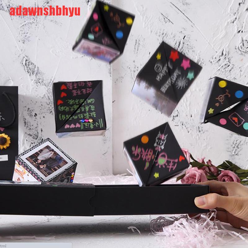 [adawnshbhyu]Explosion Gift DIY Surprise Photo Box Creative Scrapbook Album love Memory Gift