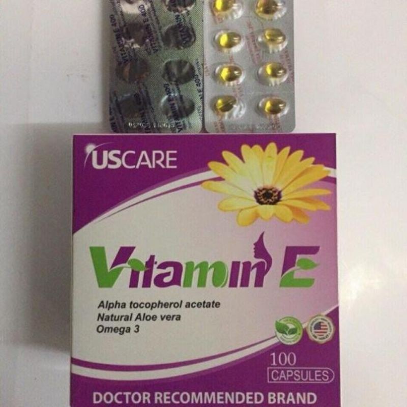 [CHÍNH HÃNG]Viên Uống Vitamin E Hoa Cúc Hộp 100 viên