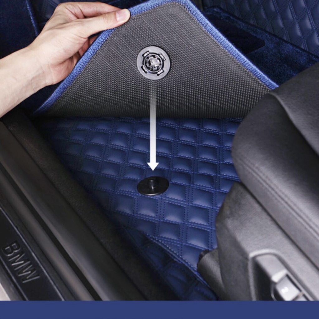 Thảm lót sàn ô tô 5d 6d cho Toyota Raize da không mùi không thấm nước phủ kín 90%sàn xe