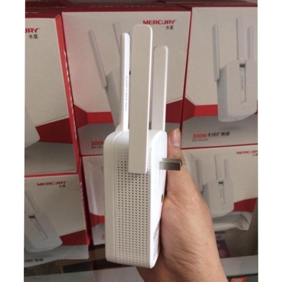 [ GIÁ HUỶ DIỆT] Kích sóng wifi Mercury MW310re 300Mbps 3 râu cực mạnh-Kích wifi Mercury MW310re 3 ăng ten