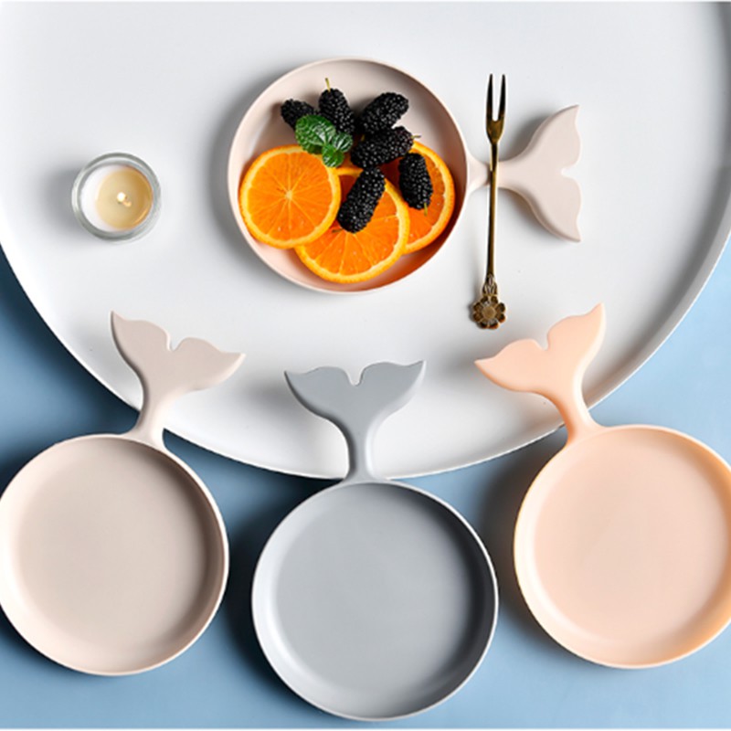 Đĩa đựng đồ ăn tráng miệng/ trái cây bằng lúa mạch đa năng tiện dụng | BigBuy360 - bigbuy360.vn