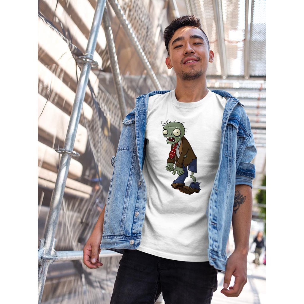 Áo thun Unisex in hình Game plants vs zombies zombies thường