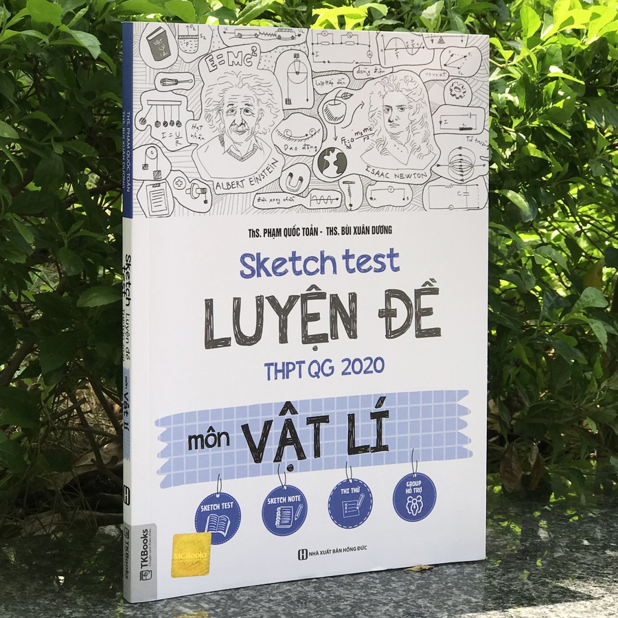 Combo luyện thi khối A1: Sketch Test Luyện Đề THPT QG 2020 môn Toán, Vật lí, Tiếng anh