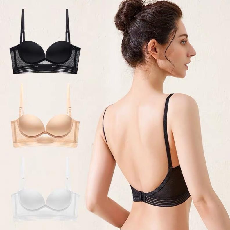 Áo Lót Nữ Cradin Ren Lưới Lưng U Bản To Có Gọng Đệm Nâng Ngực Cao Cấp 2097