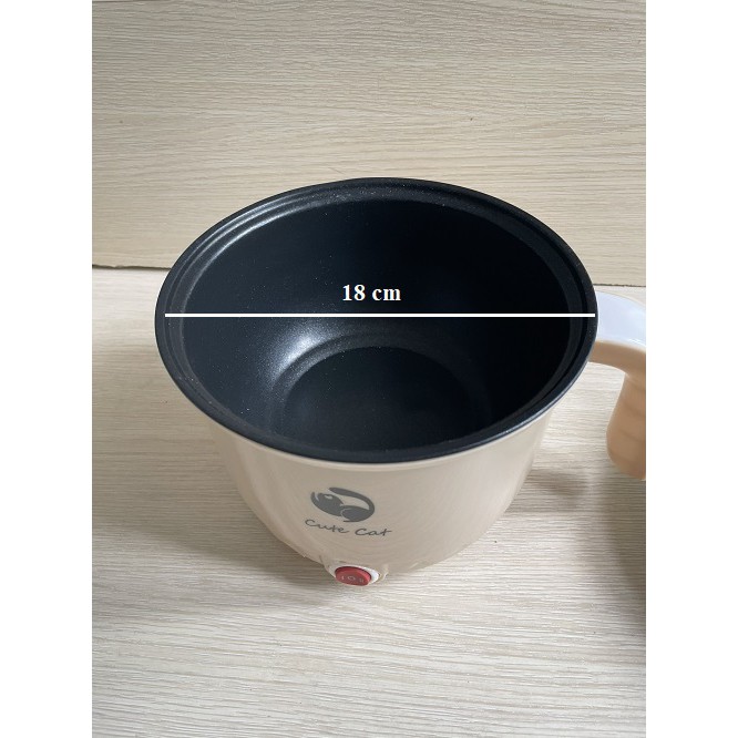 NỒI ĐIỆN MINI CUTE CAT 1,8L + TẶNG KÈM ĐẦU ĐỔI CHẤU | BigBuy360 - bigbuy360.vn