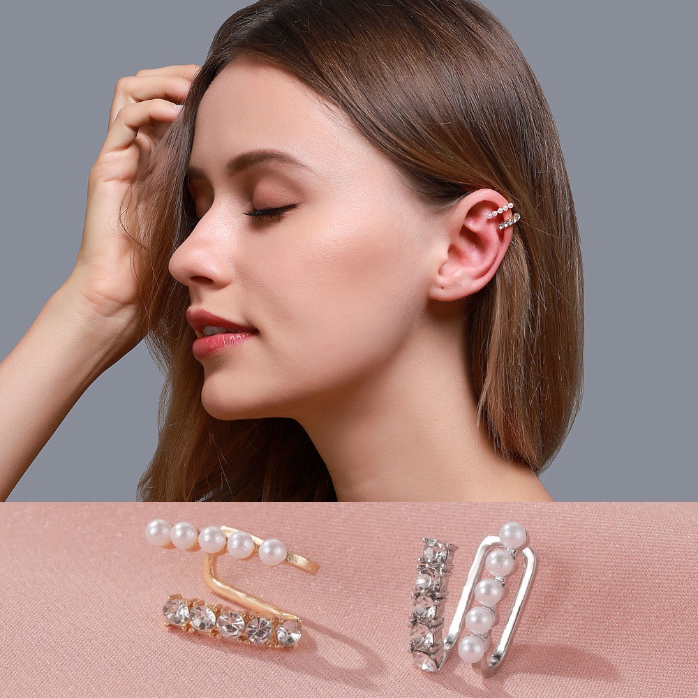 Khuyên tai ngọc trai hai mặt phong cách Hàn Quốc cho nữ