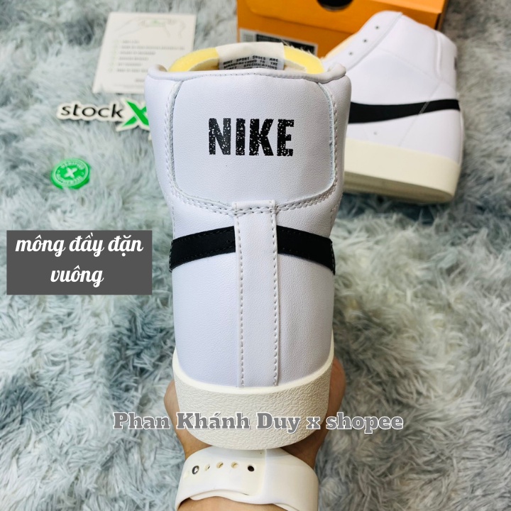 [ Pkdsneaker25 ] Giày Nike blazer Đen trắng mid cổ cao hàng cao cấp