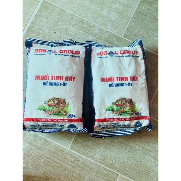 Muối i ốt 500g 1000g tinh sấy/ Muối bọt xay nhiễn/ Muối hột thiết yếu cho mọi nhà phòng ngừa bệnh bứu cổ