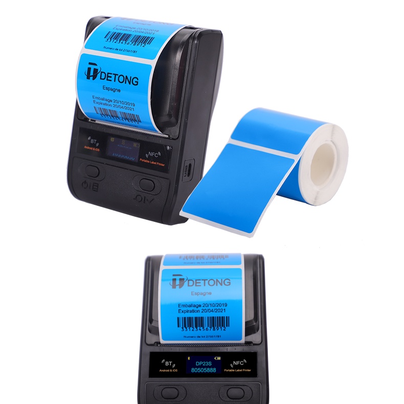 DETONGER Nhãn dán nhãn nhiệt màu Giấy in nhiệt Nhãn nhiệt màu Nhãn cảnh báo Nhãn thiết bị