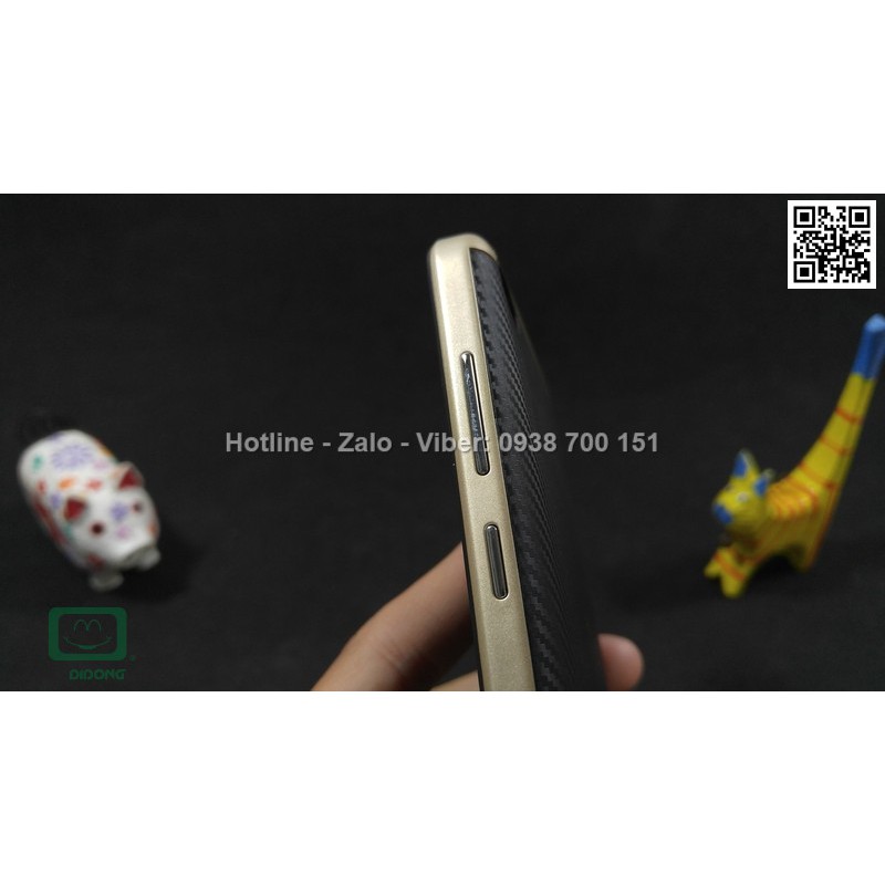 Ốp lưng Xiaomi Redmi 4 Likgus chống sốc vân carbon