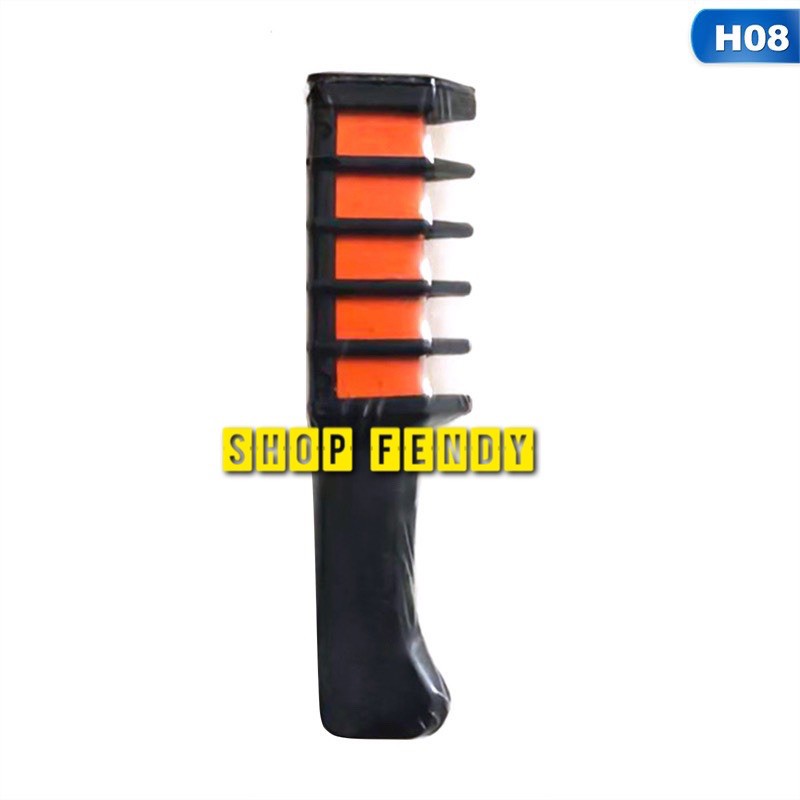 Lược nhuộm tạo màu tóc tạm thời màu cam 14g/chiếc sành điệu