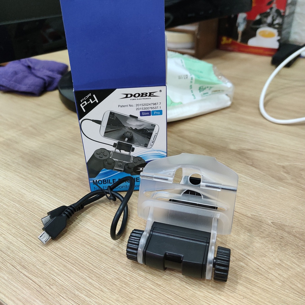 Giá đỡ điện thoại dành cho tay cầm PS4 Mobile phone clamp for PS4 Slim/Pro