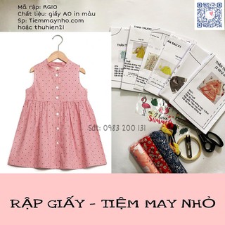 Rập giấy_rg10_rập váy bé gái