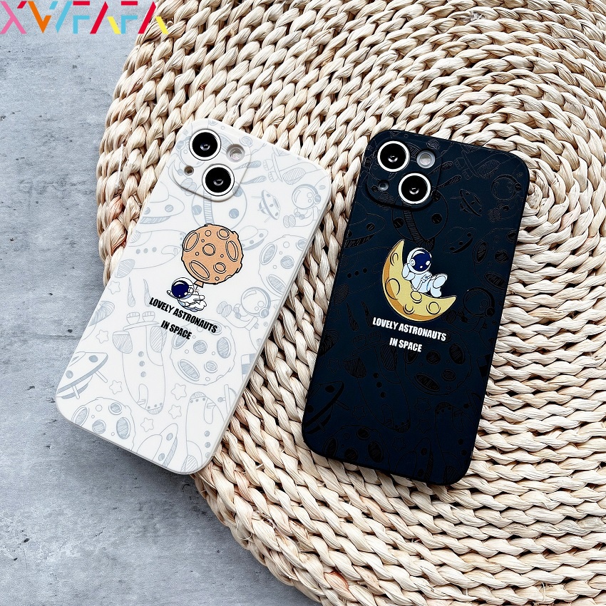 For Xiaomi Mi 10T 9T Pro 10T Lite Redmi K40 Pro+ K30 Pro Zoom K30i K30S K20 Cute Astronaut Soft Silicone Couple Case Anti-fall Back Cover