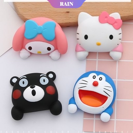 SANRIO Miếng Dán Công Tắc Silica Gel Hình Hello Kitty 3D Dễ Thương Trang Trí Nhà Cửa/Phòng Khách/Nhà Bếp