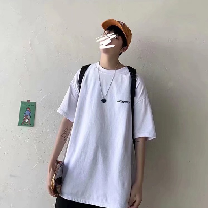 Áo Thun Tay Ngắn Dáng Rộng In Chữ Phong Cách Hip Hop Đường Phố Hàn Quốc Thời Trang Mùa Hè Cho Nam Và Nữ