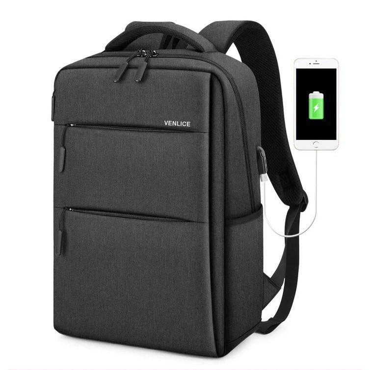 Balo nam cao cấp balo laptop 2 sọc công sở #8