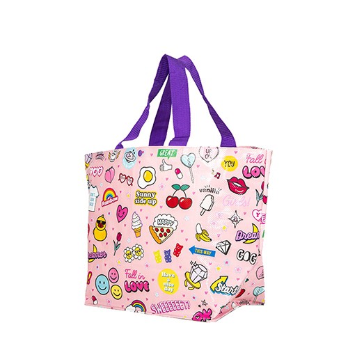 Túi Xách Bằng Vải Chống Thấm Nước Lớn ARTBOX Hàn Quốc Họa Tiết Hình Biểu Tượng Cảm Xúc