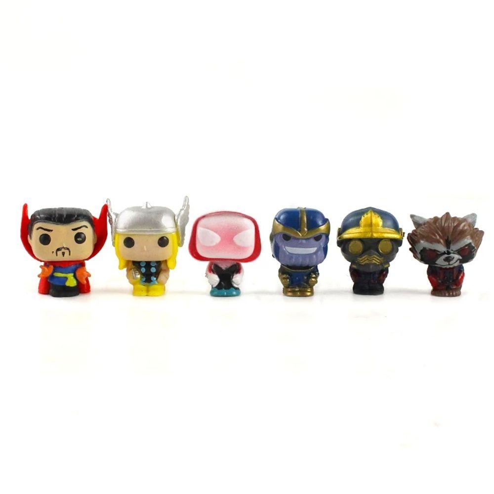 Bộ 24 Mô Hình Nhân Vật Siêu Anh Hùng Iron Man Captain America Venom Deadpool