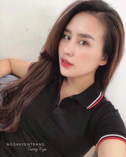 Áo phông cổ Đức viền cộc tay nữ