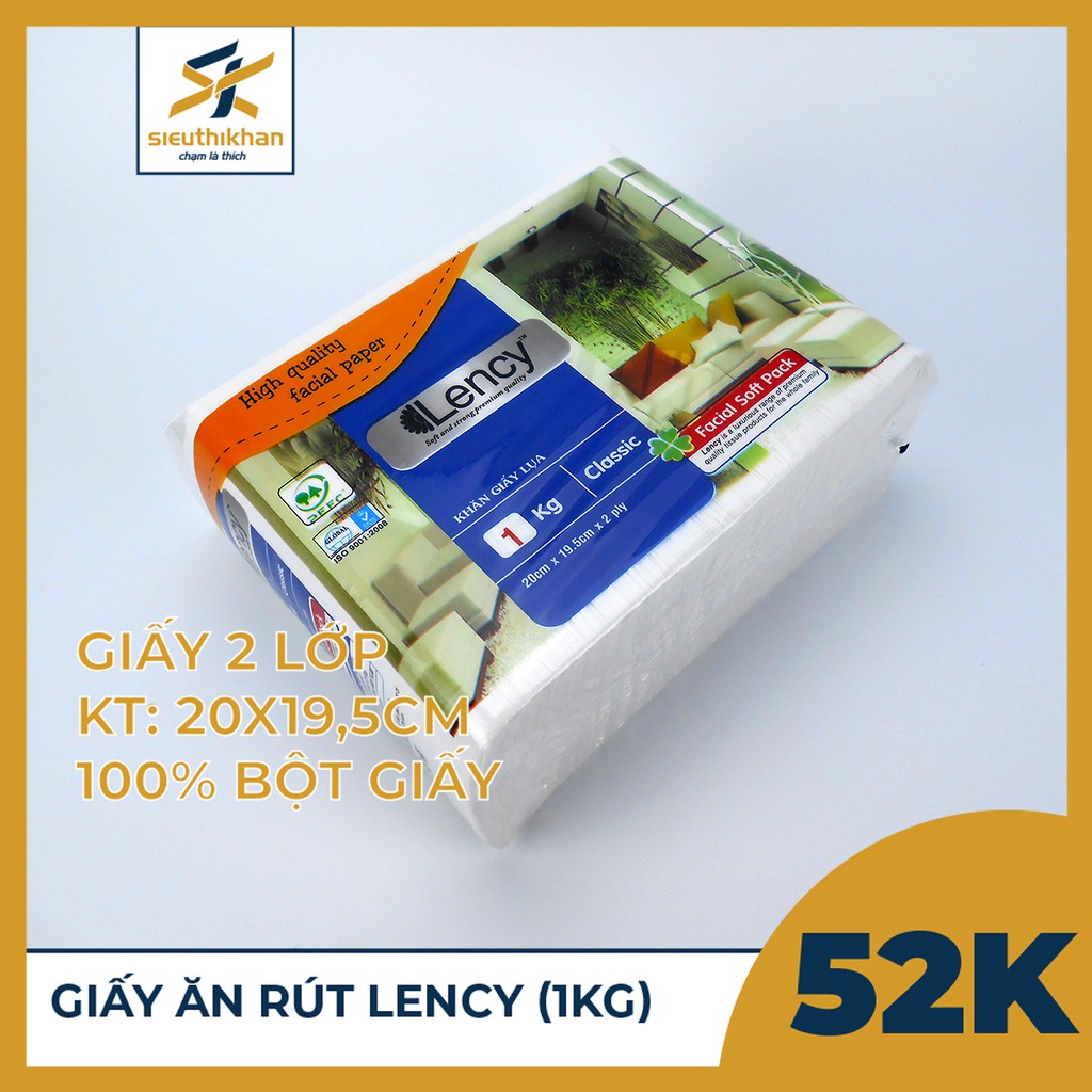 Khăn Giấy Lency 100 Tờ