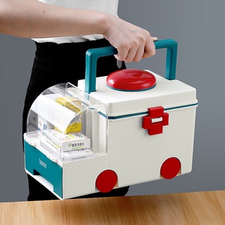 Medicine box storage box storage box storage box storage box large capacity first aid medicine box household small family pack medicine storage box baby children medical box