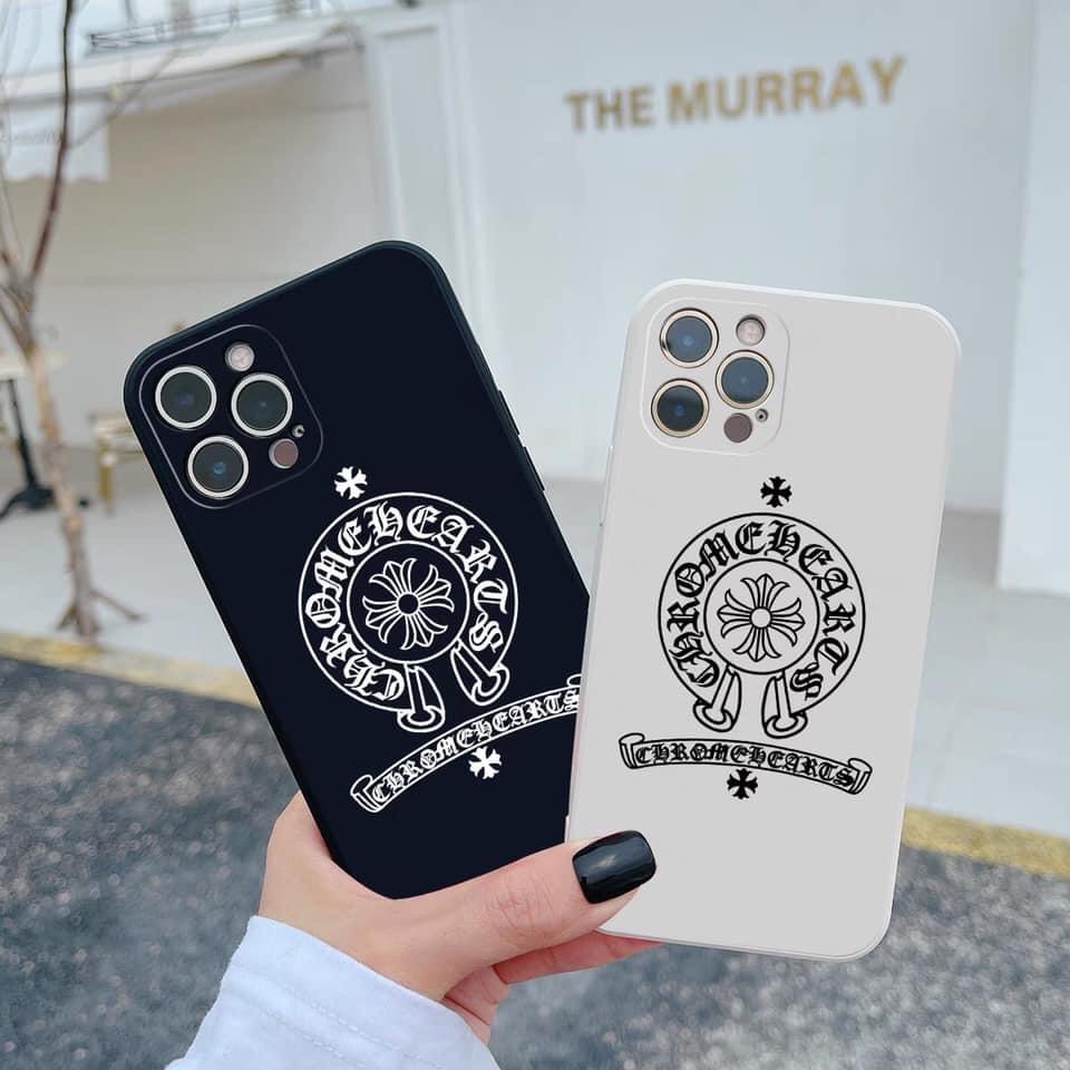 Ốp lưng iphone hình CH.ROME H.EART dẻo viền vuông bảo vệ camera cho ip 6/7plus/8plus/x/xs/xsmax/11/12/13/14/promax/plus