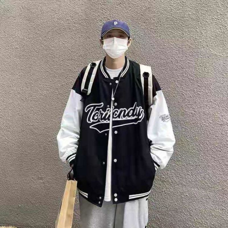 Áo Khoác ,Áo Bomber Gió 2 Lớp In Chữ Toricndy Fhom Rộng Unisex Hot 2022