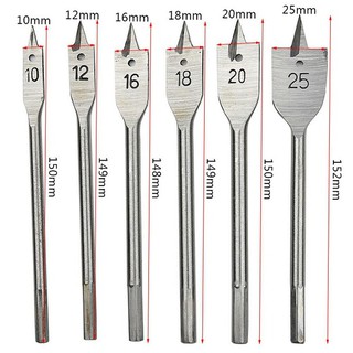 Bộ 6 mũi khoan đuôi cá