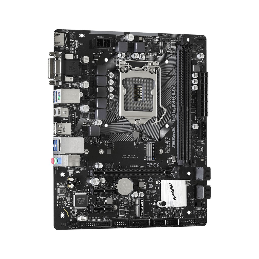 Bo mạch chủ Mainboard Asrock B460M-HDV - Hàng Chính Hãng