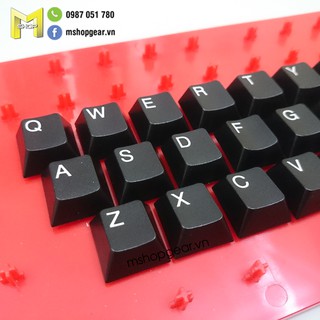 Set keycap thick PBT POM Black Alpha cherry profile
