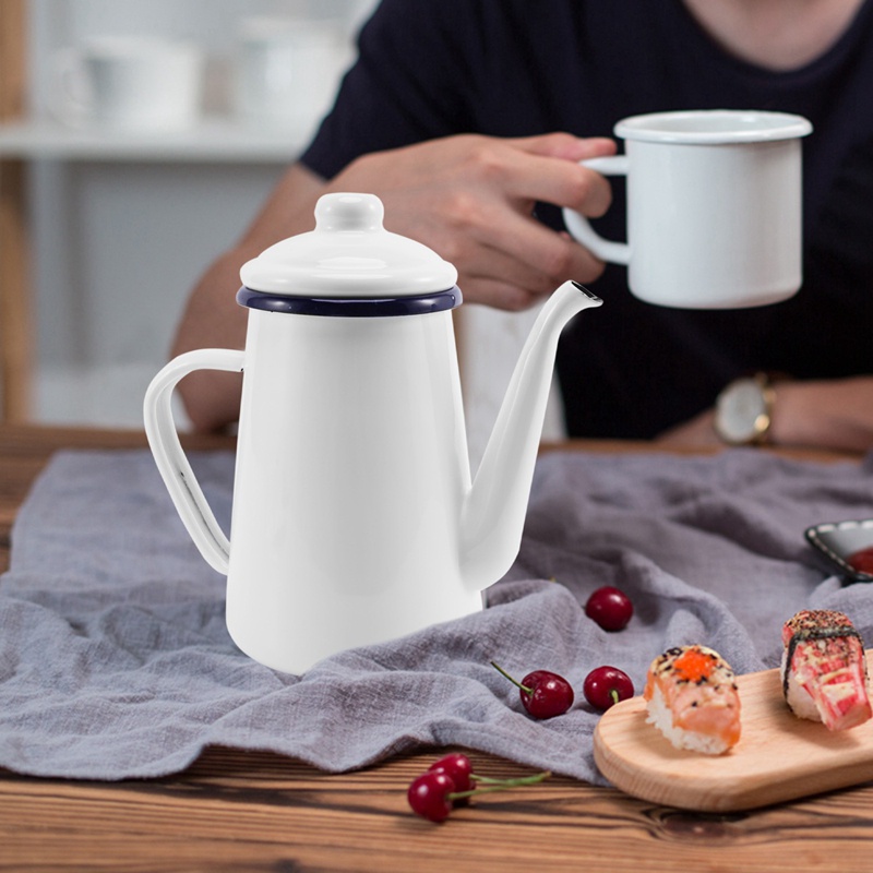 Ấm trà tráng men 1.1L