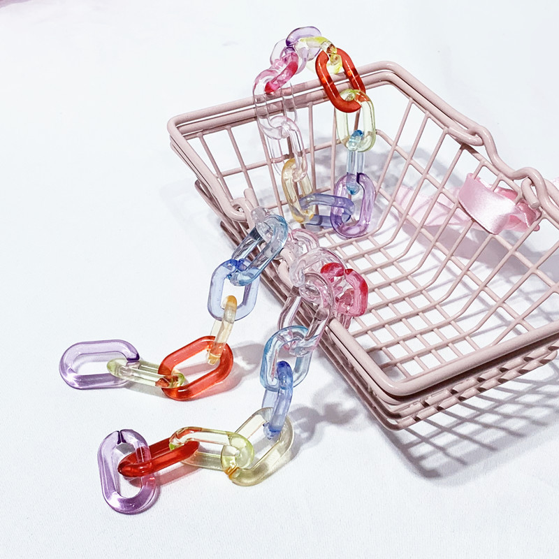 Vòng Tay Acrylic Cầu Vồng Thời Trang Đường Phố Đơn Giản 22618