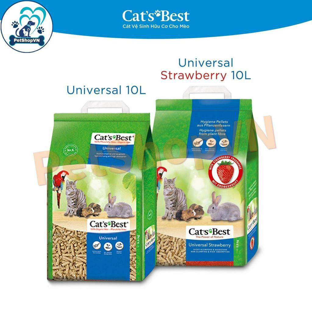Túi 5.5Kg  Cát Vệ Sinh Cho Thú Cưng Hương Gỗ & Dâu CAT'S BEST UNIVERSAL Nhập Khẩu Đức