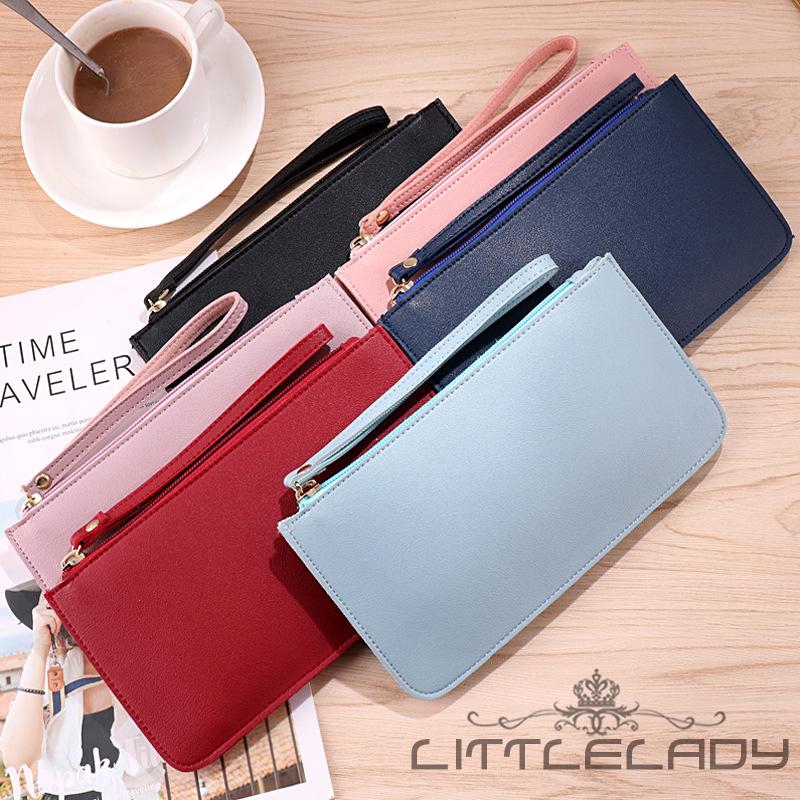 ☛☏❤Women PU Leather Wallet Long Card Holder Phone Bag