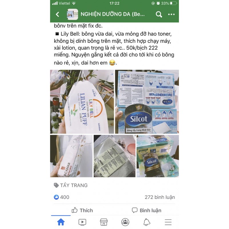 [SẴN] BÔNG TẨY TRANG LILY BELL | BigBuy360 - bigbuy360.vn
