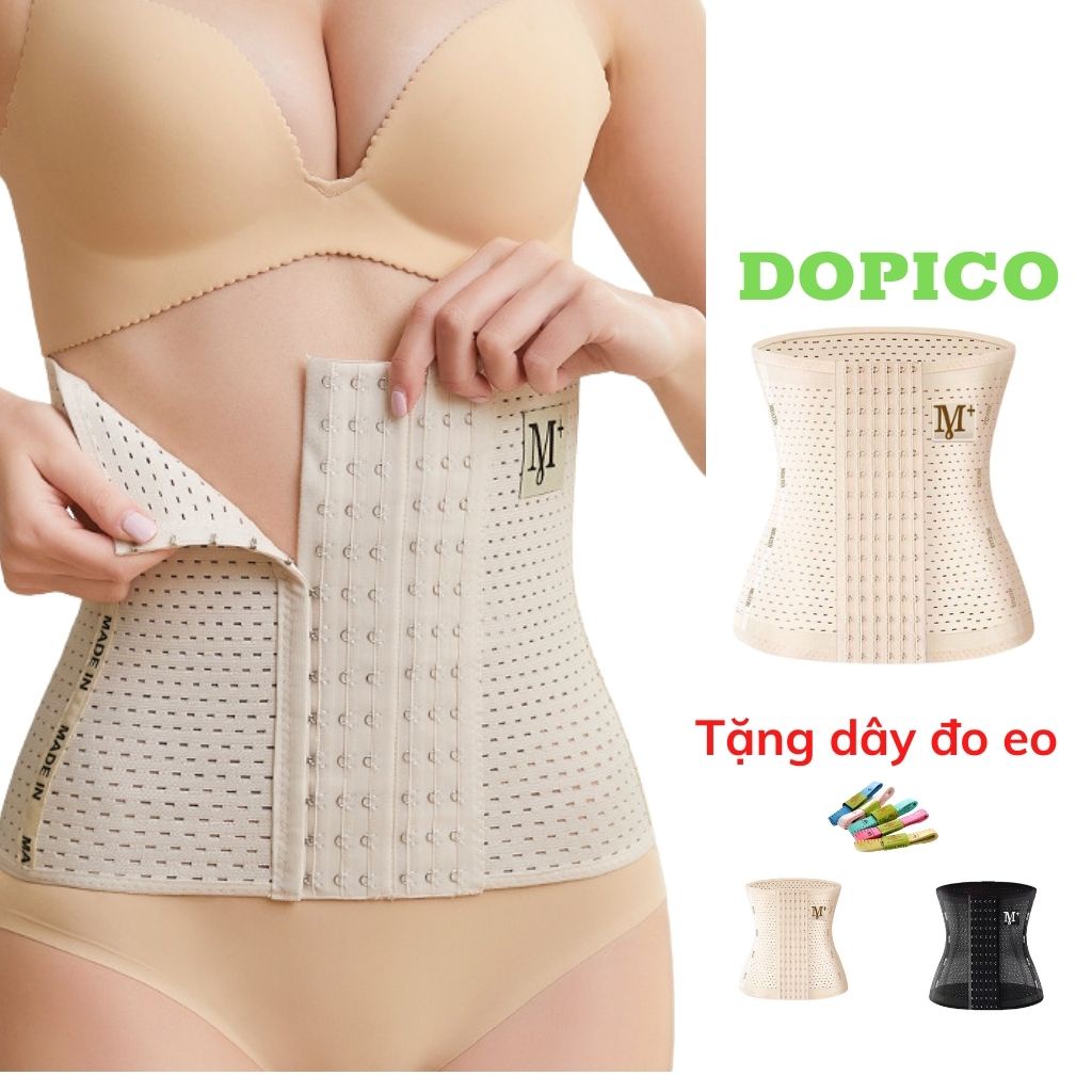 Đai nịt bụng sau sinh giảm mỡ 6 nấc cài giúp giảm mỡ bụng tạo vóc dáng săn chắc DOPICO 9999
