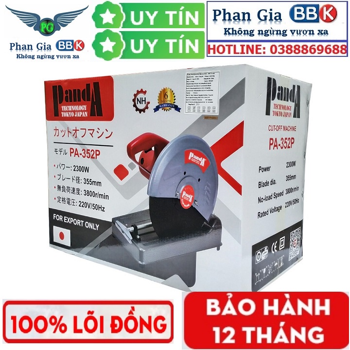 Máy cắt sắt bàn PANDA - ROMANO 355mm, công xuất 2300W, chính hãng nhật bản
