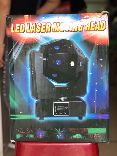 Đèn moving 16 mắt laser+chớp ,Đèn Phòng Bay,Bar,Sân Khấu