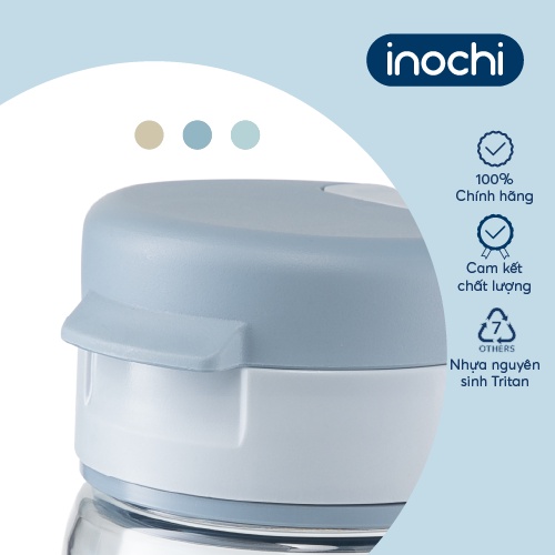 Bình nước Inochi-Goki Hero 350ml màu Cam sữa/ Xanh ngọc/Xanh đậm