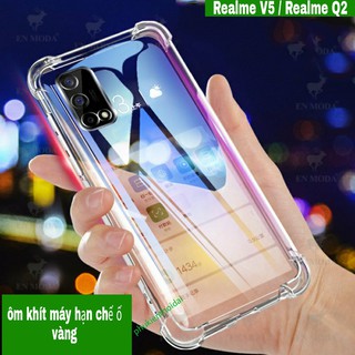 Ốp lưng Silicon dẻo trong suốt Realme Q2 / Realme V5 dùng chung chống sốc hạn chế ố vàng