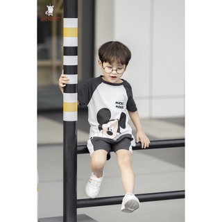 Bộ short cotton micky bé trai