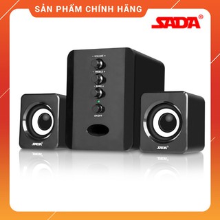 {HOT} Bộ Loa Máy Vi Tính Nghe Nhạc SADA D-202 Có Núm Chỉnh BASS Và TREBLE