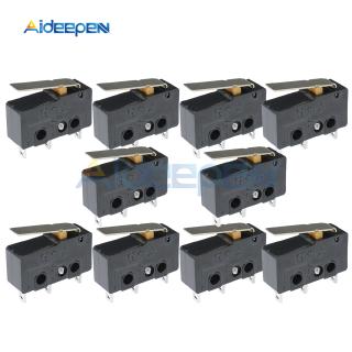 Set 10 công tắc kw11-3z microswitch 5a 250v 3 chấu tiện dụng