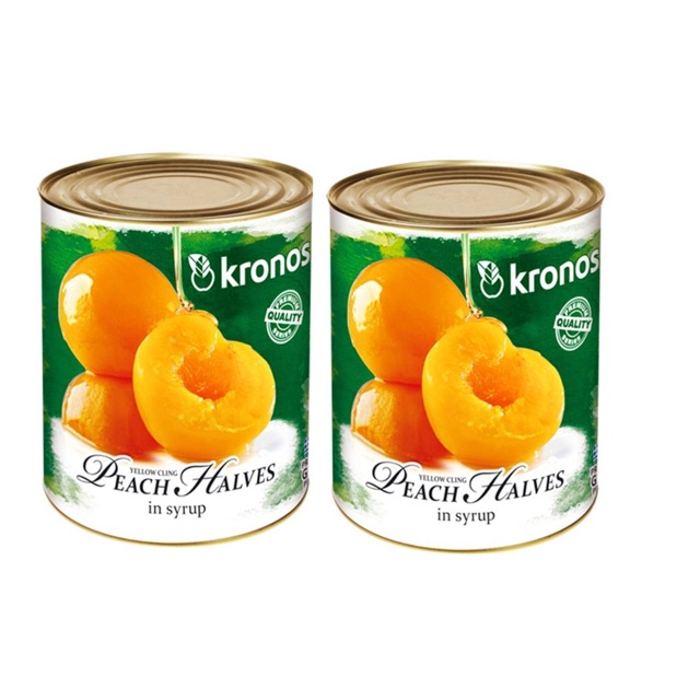 Đào Ngâm Kronos Lon 820g
