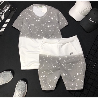 BỘ ĐỒ NỈ NAM NGẮN COTTON HÀN QUỐC