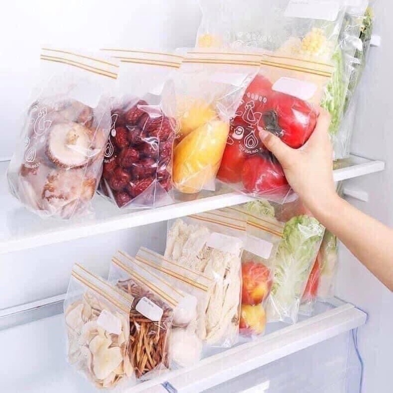 Set 3 size túi zip đựng thực phẩm