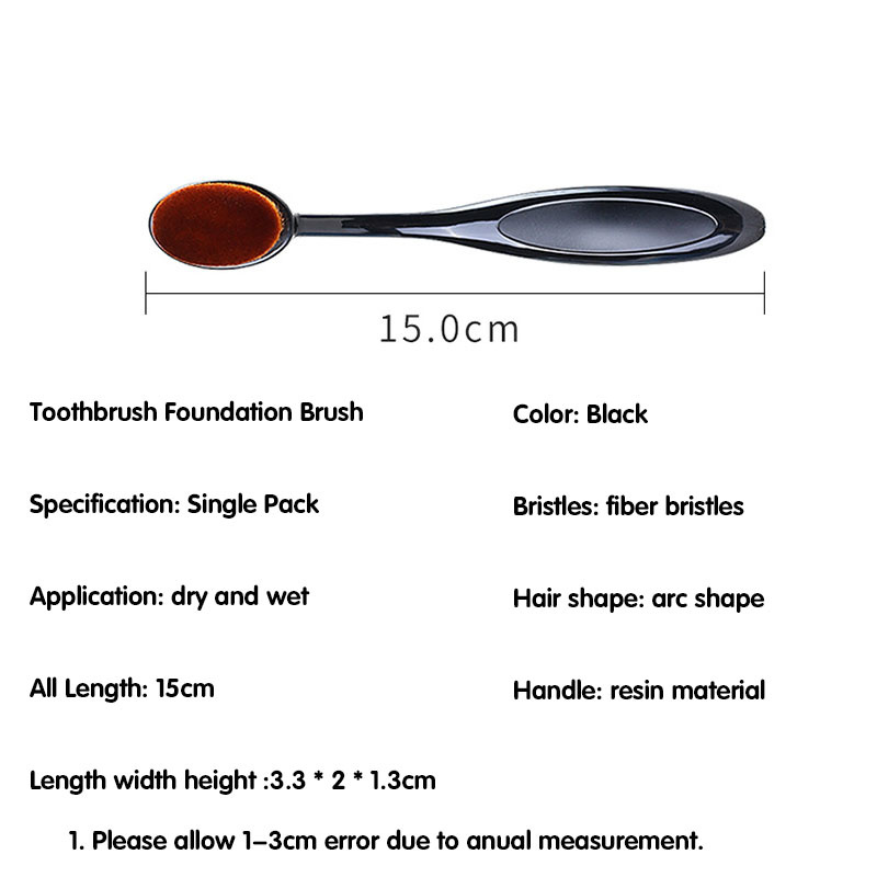 Portable Foundation Brush BB Cream Blush Liquid Brush Concealer Powder Makeup Brushes Nylon Beauty Cosmetic Tools Soft Make up Brush