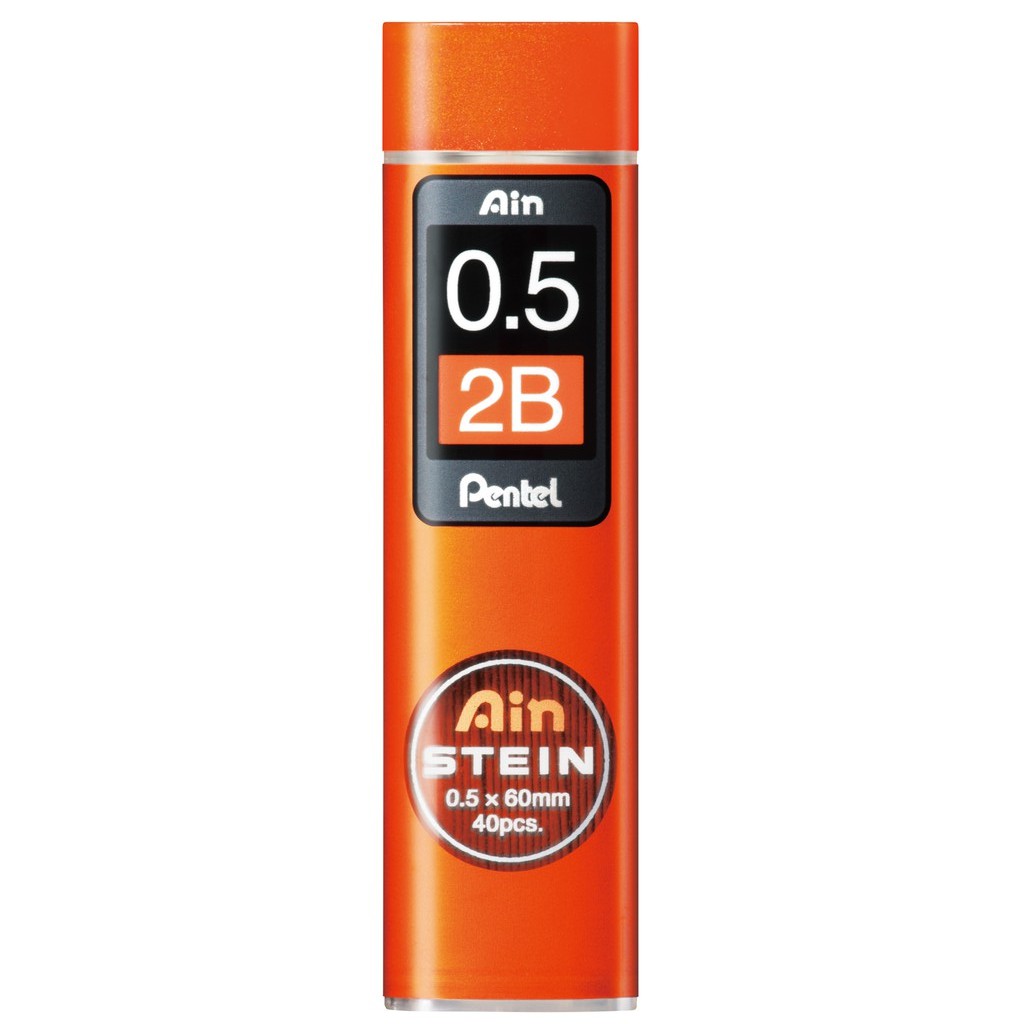 Ruột chì kim Pentel Ain Stein 2B 0.3/0.5/0.7/0.9mm hộp to